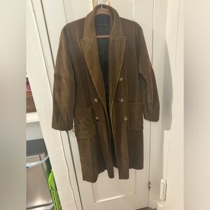 Zara Brown Corduroy Coat